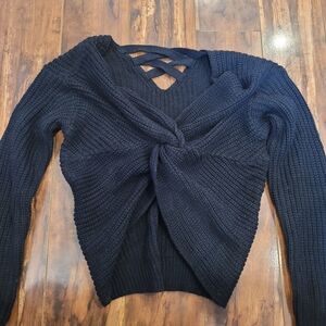 No Boundaries Black Sweater